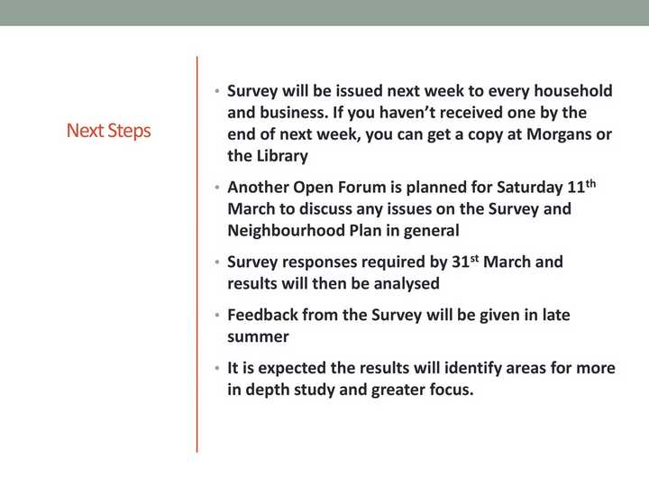 Open Forum Presentation Charmouth Neighbourhood Planning